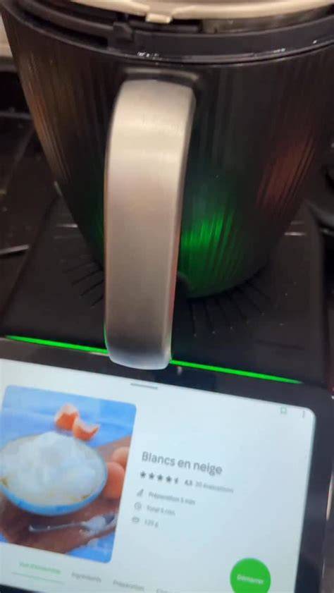 Thermomix nettoyé et fouet propre