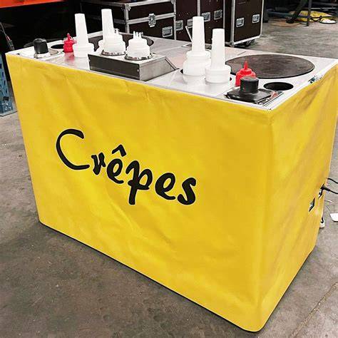 Animation de crêpes en stand et food truck