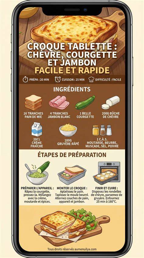 image infographie nutrition croque kiri courgette