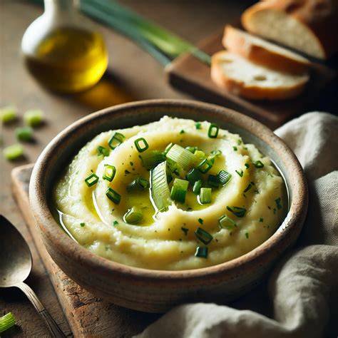 representation visuelle d’une purée poireaux pommes-de-terre