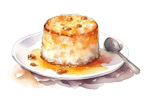 illustration riz au lait traditionel et modernité
