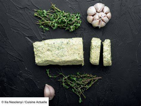 Beurre aromatisé sous peau infographie