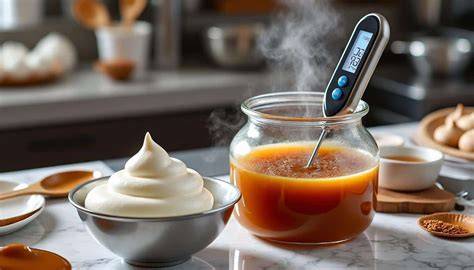 caramel en action - thermomètre et texture