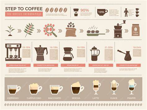 Infographie étapes religieuses cafe