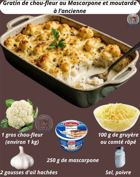 gratin chou-fleur ingrédients cuisson