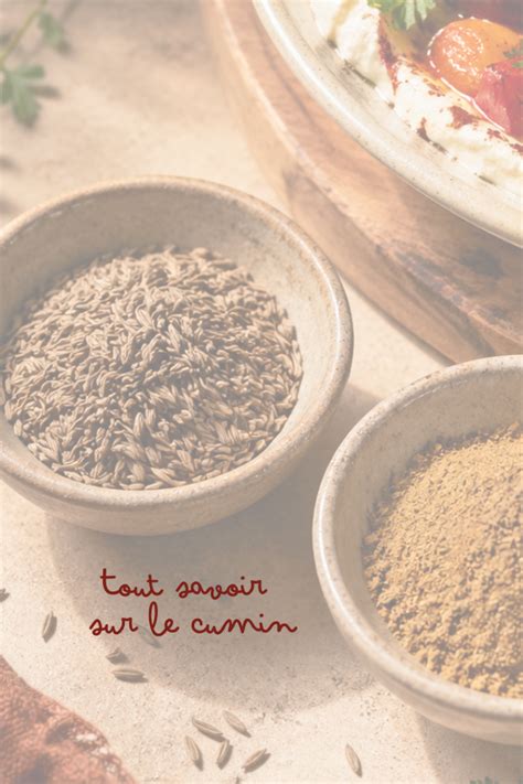 Épices traditionnelles : cumin en poudre et graines de cumin