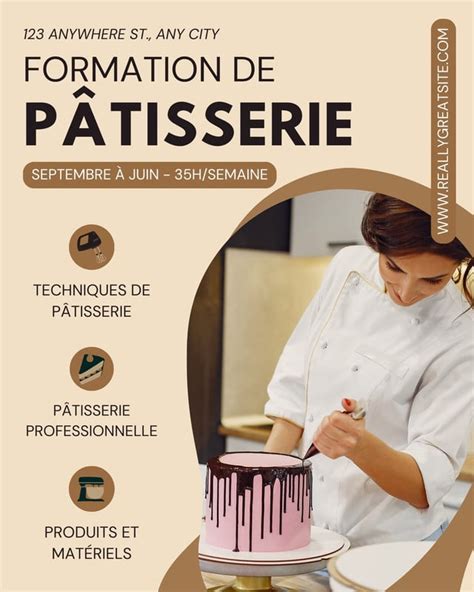 Infographie: Parcours formation pâtisserie et biscuiterie