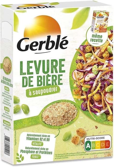 Produit de levure de bière Gerblé en paillettes