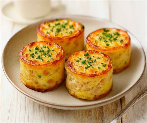 image de flans au thon individuels prêts