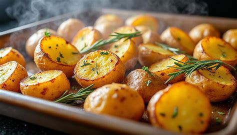 Pommes de terre rôties au four dorées
