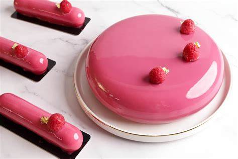 glaçage miroir entremet brillance