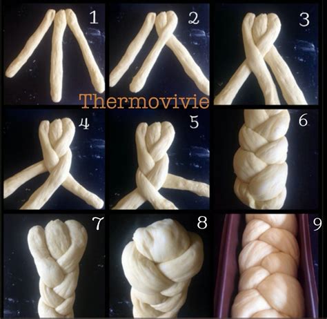 schéma de brioche tressée