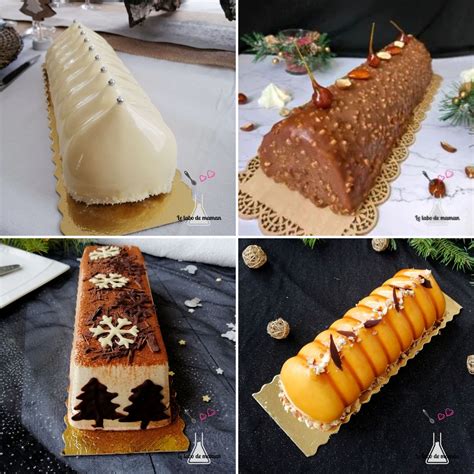 Diversité de bûches de Noël