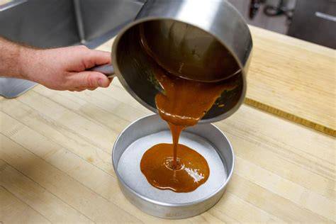 Schéma de montage de l’insert caramel dans le moule