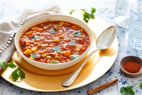bol de chorba aux pois chiches et vermicelles