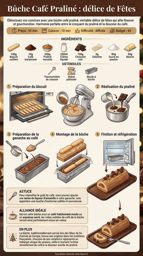 Infographie: étapes clés du praliné noisette