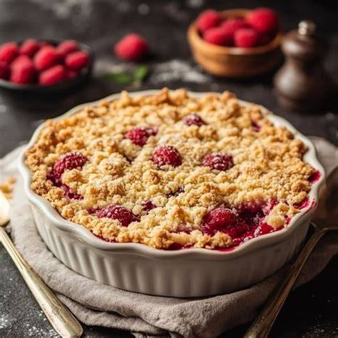 crumble framboise rose infographie texture sable