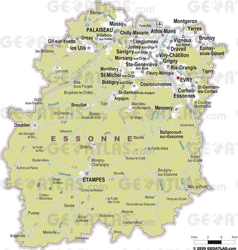 Chocolateries Essonne carte régionale