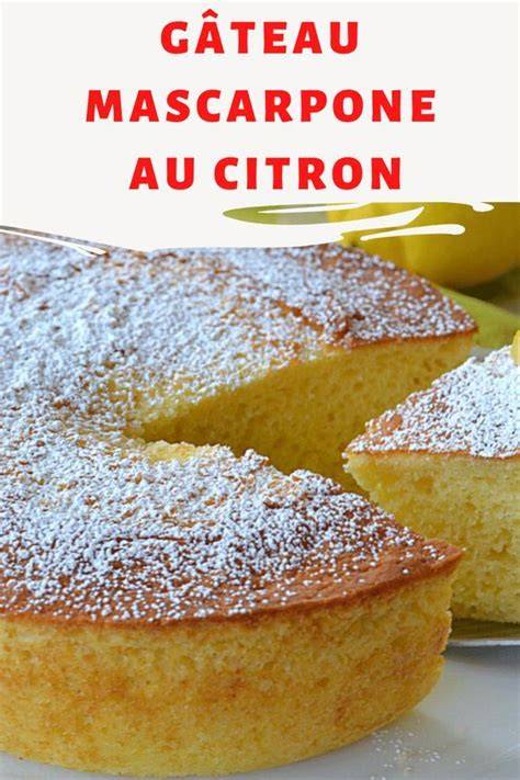 gâteau citron mascarpone illustration
