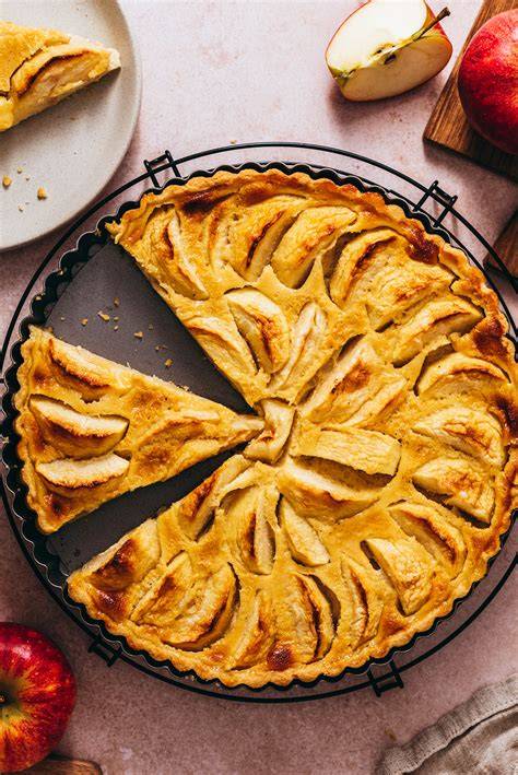 pomme et tarte normande illustration