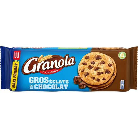 Cookies Granola: texture sablée et éclats de chocolat
