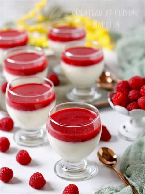 Infographie sur les étapes clés de la panna cotta aux lentilles et leurs textures