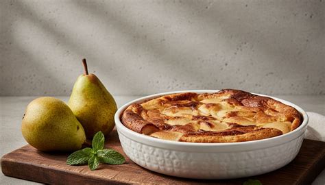 Clafoutis aux poires dans un moule Airfryer