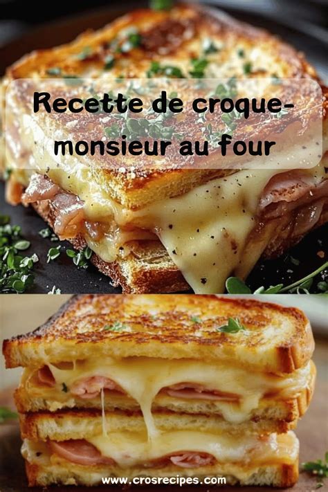 image croquis croque-monsieur au four