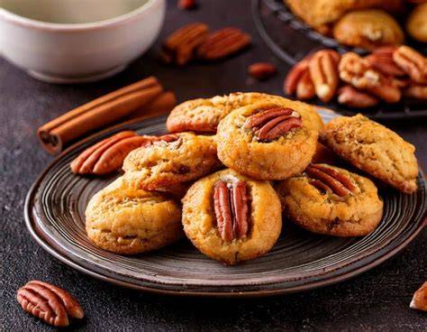 illustration biscuits cannelle et noix