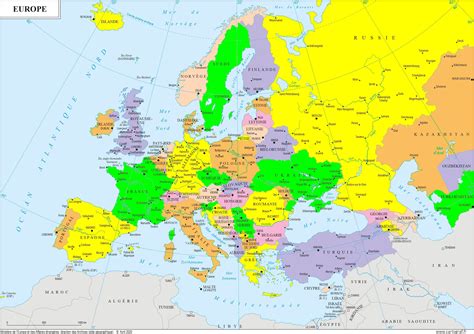 Carte de l'Europe avec des flèches indiquant la France comme point d'expédition