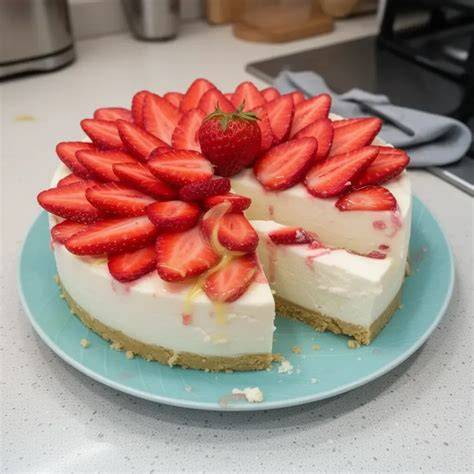 Cheesecake citron et fraises