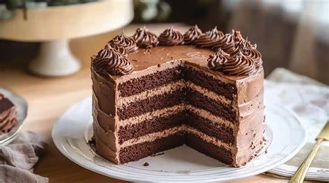Infographie: Les composants d’un layer cake (génoises, crèmes, ganache, pâte à sucre, décorations)
