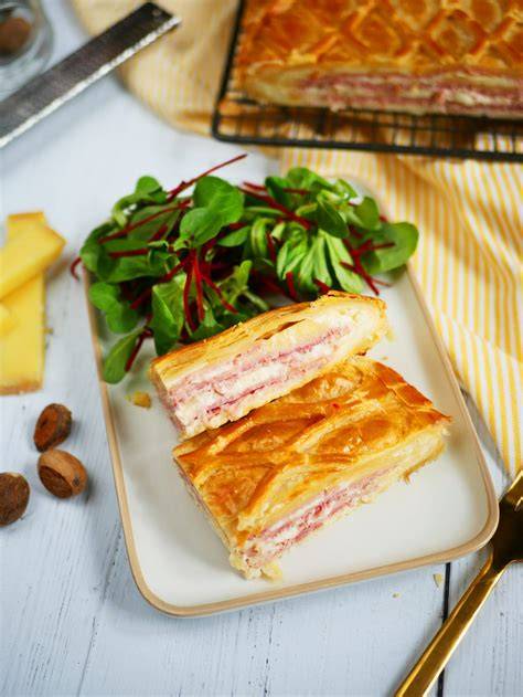 illustration recette feuilletée jambon fromage