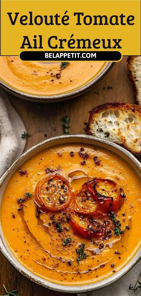 Image d’un velouté de tomates crémeux