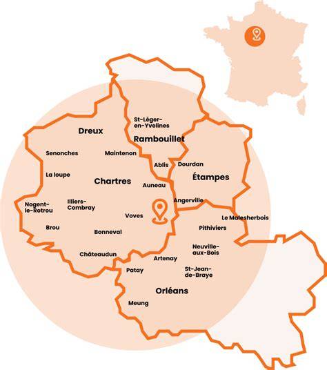 Carte locale et zone de livraison Domino's La Baule