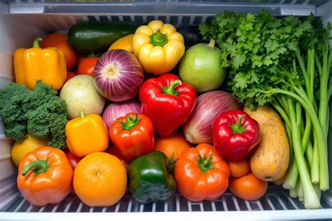 chou-fleur frais dans le bac à légumes du réfrigérateur