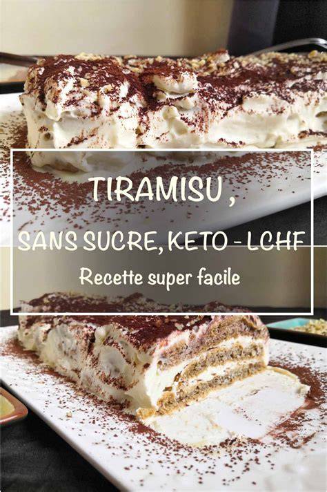 dessert tiramisu sans sucre infographie