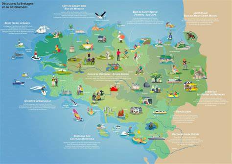 illustration carte culinaire Bretagne