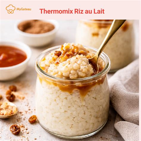 Riz au lait Thermomix infographie