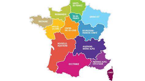 carte des régions de poulet et wrap