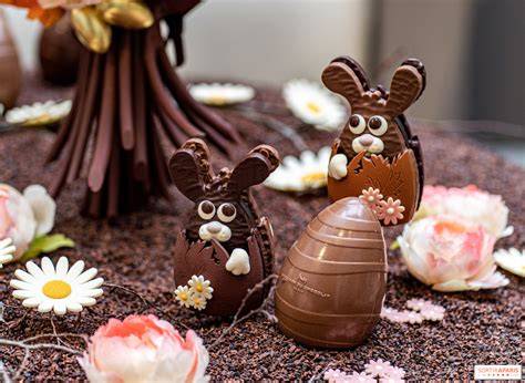 Gamme de chocolats et œufs de Pâques