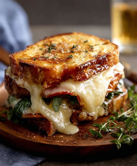 Croque-monsieur méditerranéen doré au four