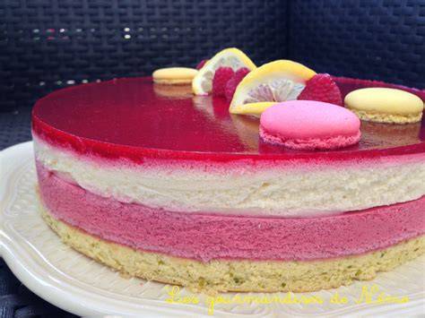 illustration entremet fruits rouges citron