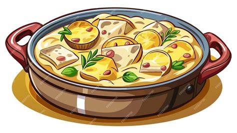 illustration tartiflette végétarienne présentation