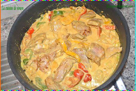 image de filet mignon au curry et lait de coco