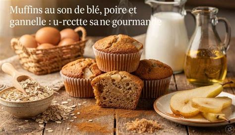 illustration muffins au son de blé