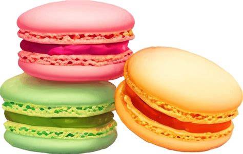 illustration entremets et macarons