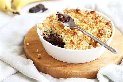 variante crumble banane chocolat vegan