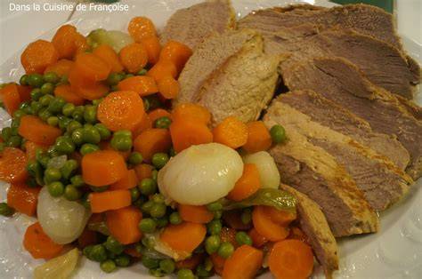Image nutritionnelle: veau, petits pois et carottes en cocotte minute