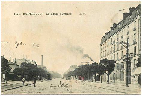 Cartes postales anciennes Montrouge Route d’Orléans